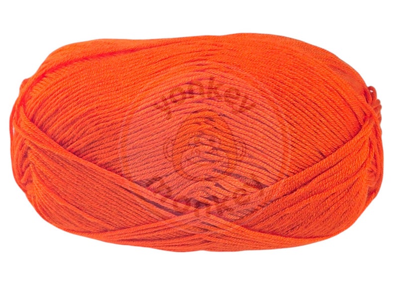 Yonkey Monkey 10-Pack of Yonkey Monkey 500 Grams Yarn - 70% Rayon derived from Bamboo, 30% Cotton - Orange 9020 - Image 5